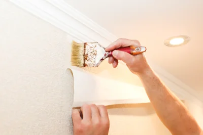 Pose de papier peint à Vieillespesse — revêtements muraux et toiles de verre